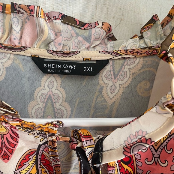 SHEIN Multicolor Paisley Print Dress - Picture 4 of 4